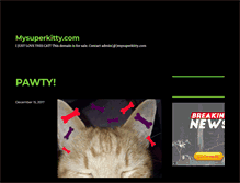 Tablet Screenshot of mysuperkitty.com